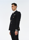 Everest Slim Fit Navy Blue Double Breasted Suit Gold Buttons