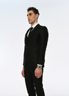 Midnight Elegance Slim Fit Black Men's Three Piece Suit