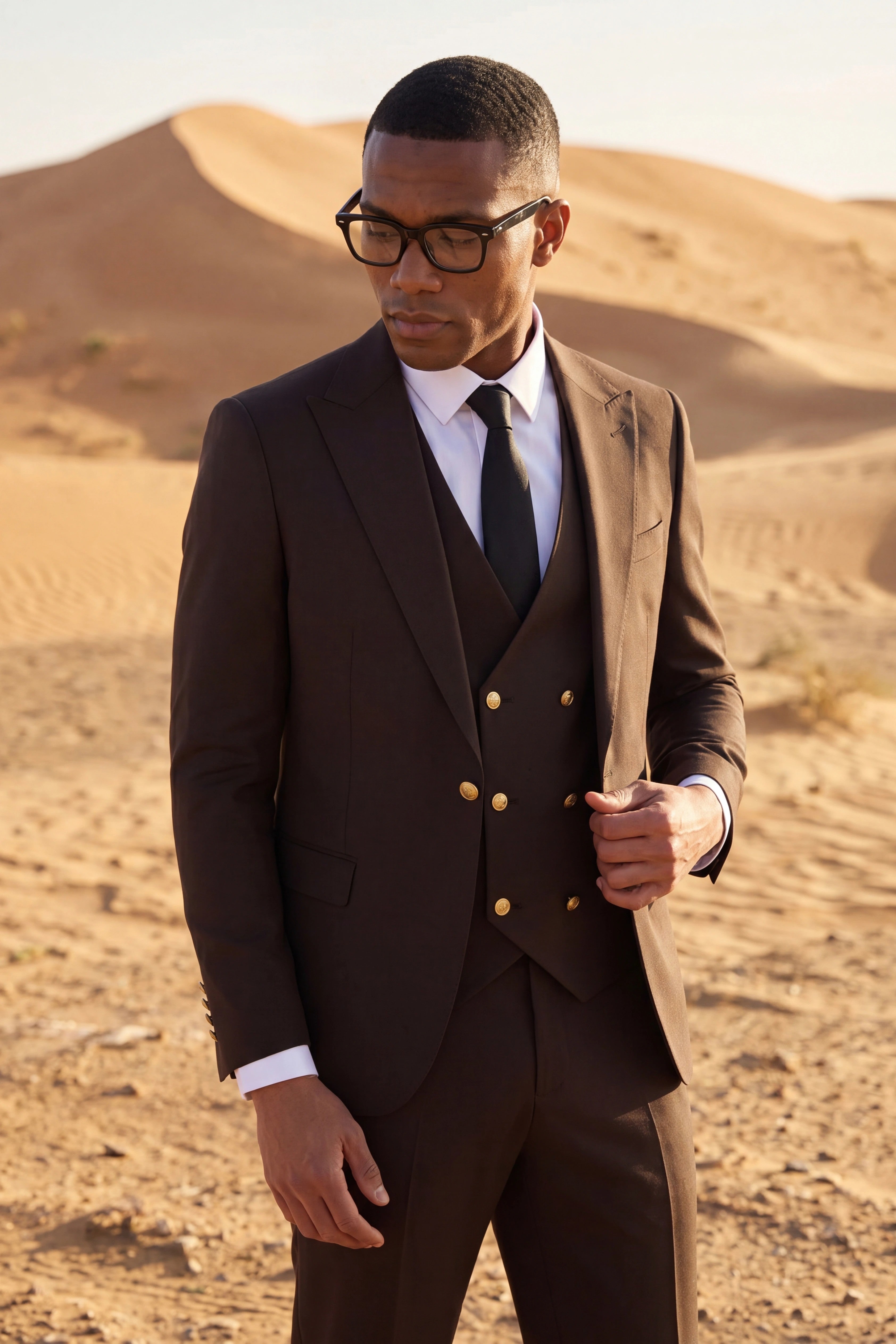 Grand Canyon Suit - Slim Fit Brown Three Piece Suit