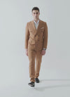 Brooklyn Bridge Slim Fit Brown Double Breasted Men's Suit